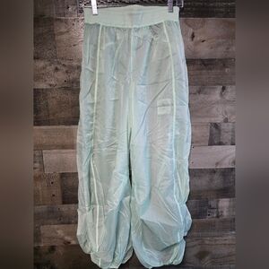 Free People Movement Sheer Light Green Pants